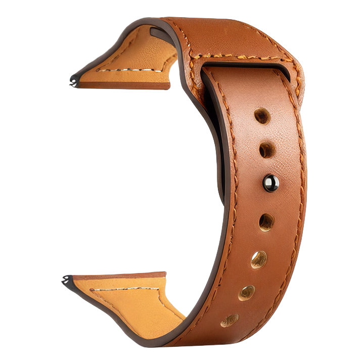 bracelet en cuir marron boucle moderne