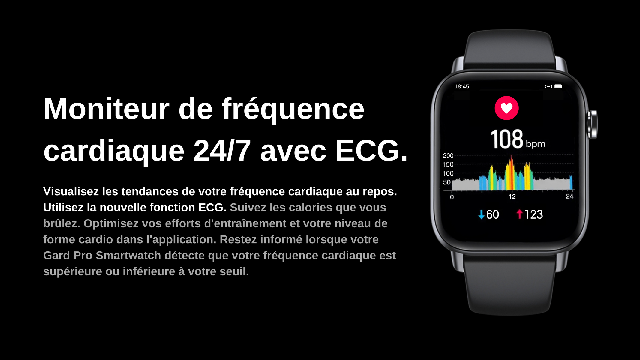 ② Smartwatch Gard Pro — Cardiofréquencemètres — 2ememain