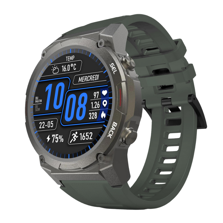 Montre Intelligente Gard Pro Ultra - Étanche, Robuste Militaire, Bluetooth, Taille 44 Mm